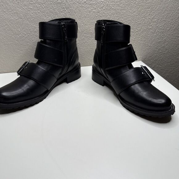 Blondo Boots Camila Women Ankle Waterproof Black Zip Buckles Zip Black Size 7 M - Picture 7 of 15